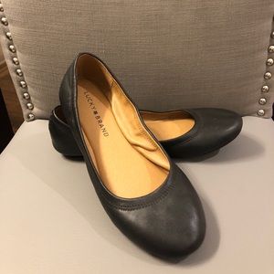 LUCKY BRAND🍀Worn once.Women’s Black Ballet Flats.
